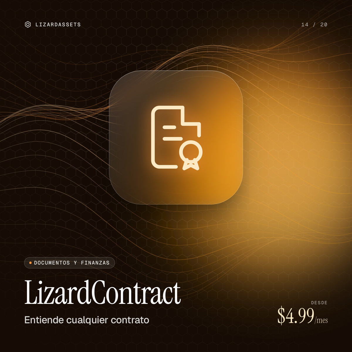 LizardContract: Entiende cualquier contrato. Ilustración de portada.