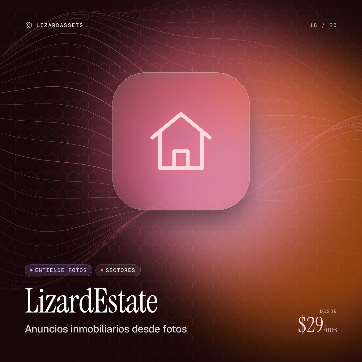 LizardEstate: Anuncios inmobiliarios desde fotos. Ilustración de portada.