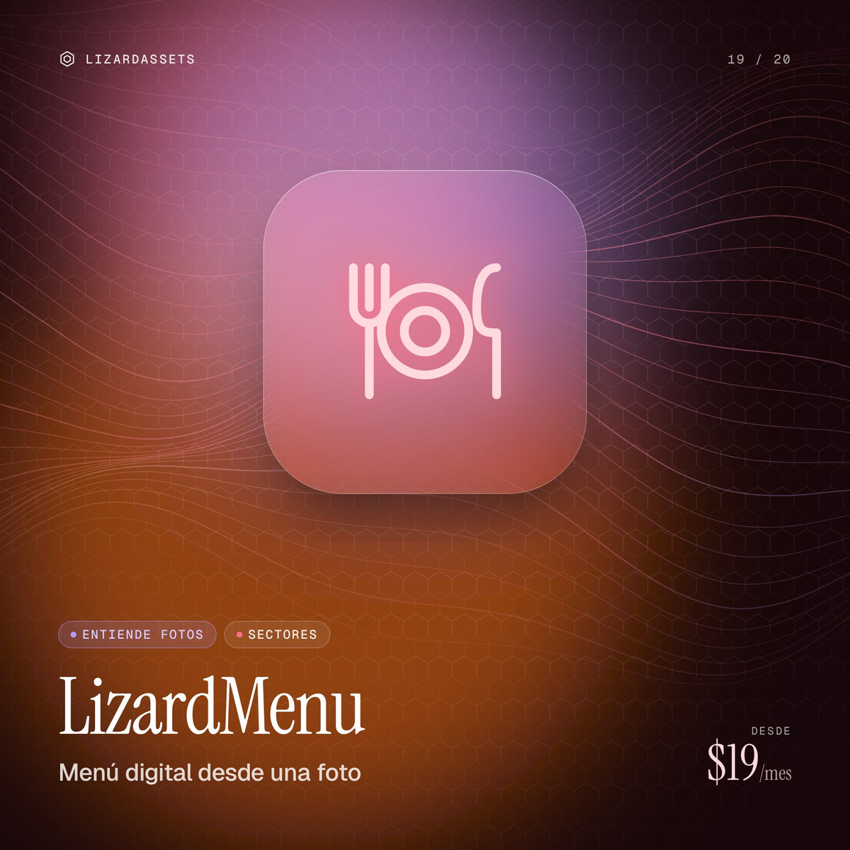 LizardMenu: Menú digital desde una foto. Ilustración de portada.